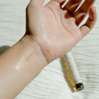 Roll-on bottle with label on a white background