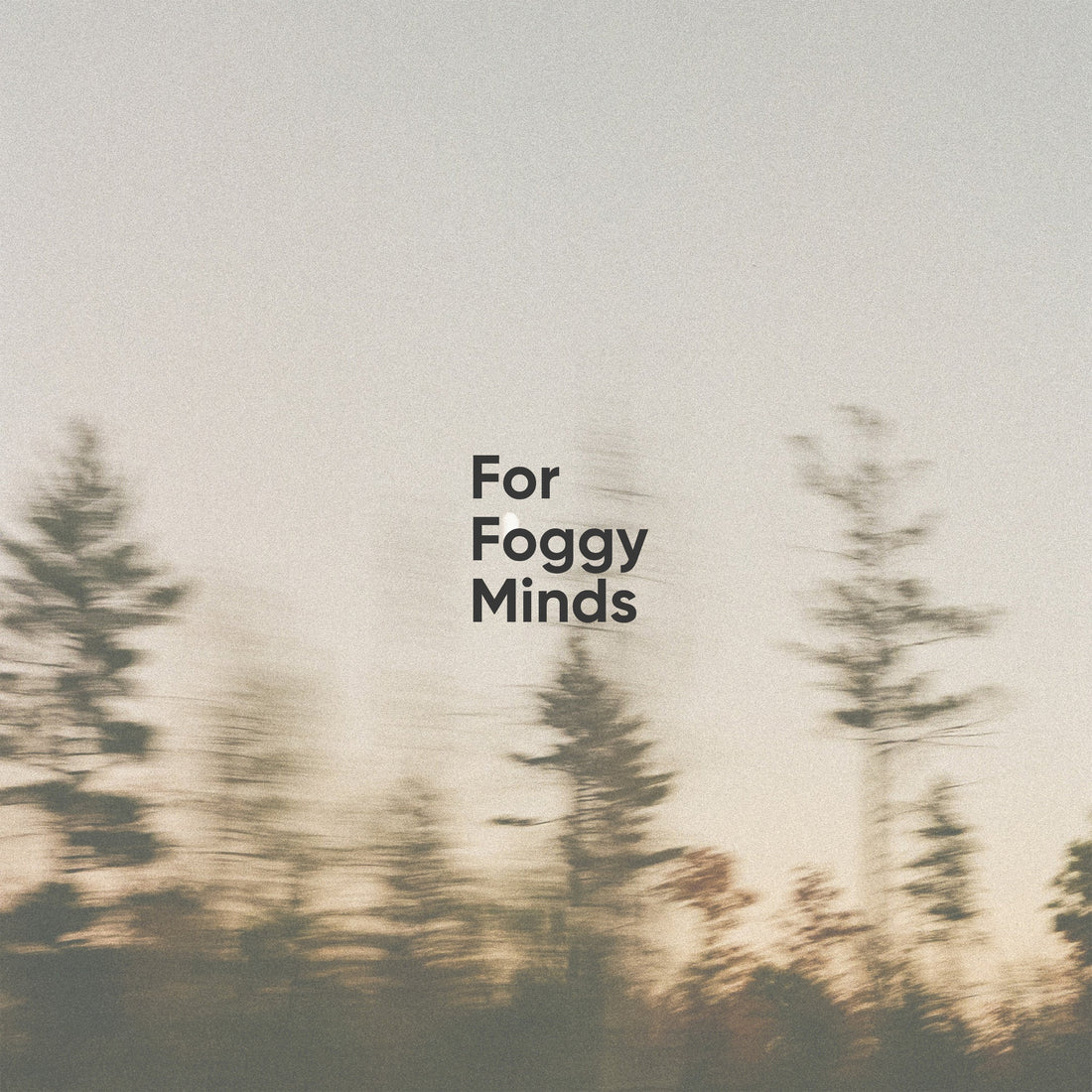 Blurred trees with &